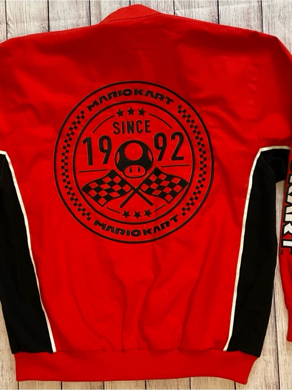 Target Red Mario Kart Racing Bomber Jacket - Picture 9 of 9